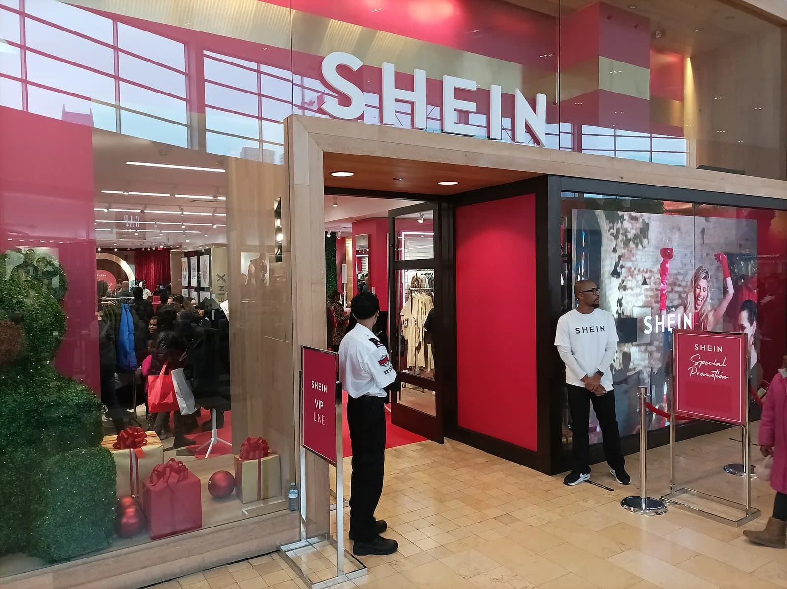 A SHEIN pop-up store in Toronto, Canada